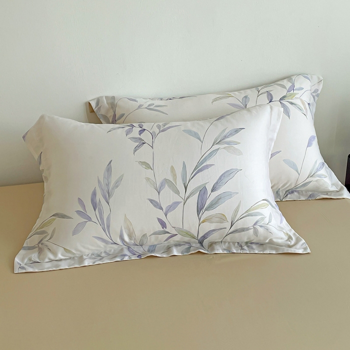 91家纺网 家纺一手货源 找家纺 棉生活家纺 2025新款天丝莱赛尔印花四件套 春晓雨梦