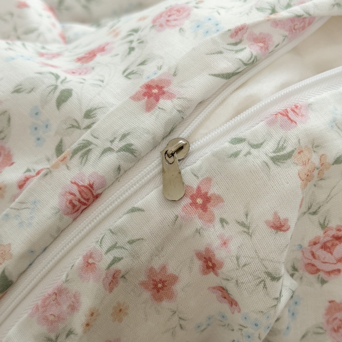 91家纺网 家纺一手货源 找家纺 塔塔家居  2025新款全棉纯棉双层纱被套单品单被套被套单件 花序