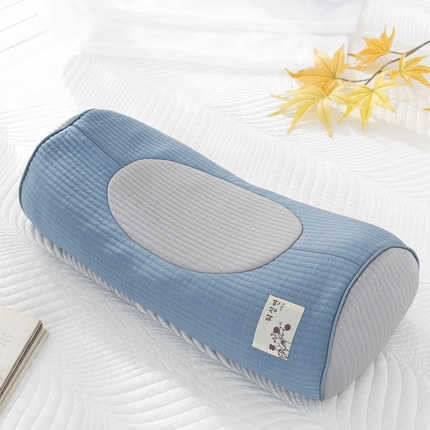 91家纺网 家纺一手货源 找家纺 温蔓2025新款TW韩式凹造型枕 暗蓝