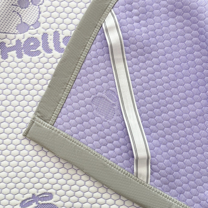 91家纺网 家纺一手货源 找家纺 卡伦2025新款冰丝豆豆凉席床席系列 卡皮巴拉-紫