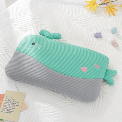 91家纺网 家纺一手货源 找家纺 （总）温蔓2025新款TW卡通鲸鱼记忆棉面包枕