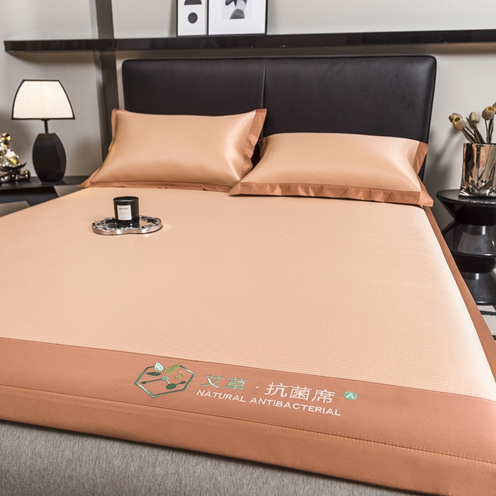 91家纺网 家纺一手货源 找家纺 （总）全季家居 2025新款5A加厚加密艾草碳光席冰丝席