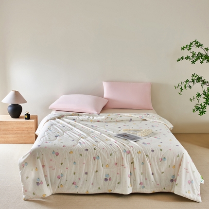 巴宝路 2025新款一触即凉抗菌防螨印花凉感夏被夏凉被空调被 南瓜派对