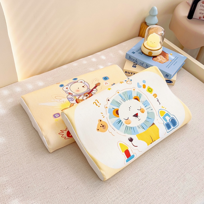 91家纺网 家纺一手货源 找家纺 梵赫 2025新款全棉A类儿童针织棉记忆枕（可拆卸） 狮子王 单枕套