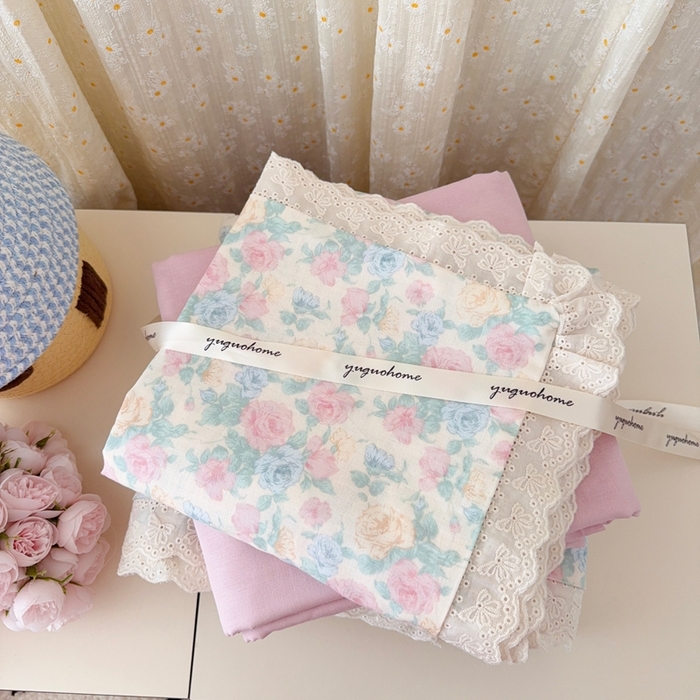 91家纺网 家纺一手货源 找家纺 于果 2025新款全棉双层纱花边款 佩洛斯