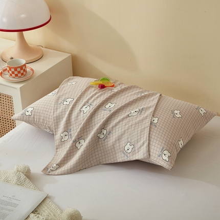 2025款A类母婴级全棉双层纱枕套_4032 汪格小熊