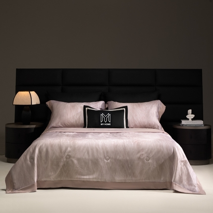 麦肯锡家居  2025新款60s数码印花夏被 羽梦-粉