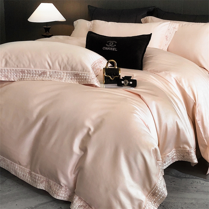 91家纺网 家纺一手货源 找家纺 保罗圣迪奥 2025新款简约款全棉长绒棉四件套—星阑 星阑-玉色