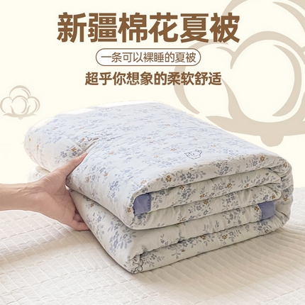 91家纺网 家纺一手货源 找家纺 （总）好睡棉 2025新款柔软裸睡级水洗棉夏被新疆棉花被夏凉被空调被被子