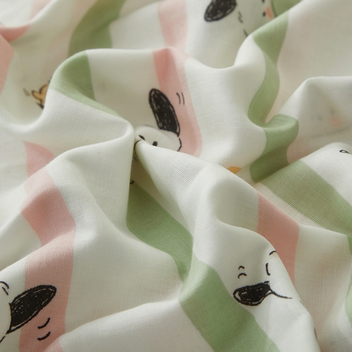 91家纺网 家纺一手货源 找家纺 2025款A类母婴级全棉双层纱枕套_4032 精灵狗