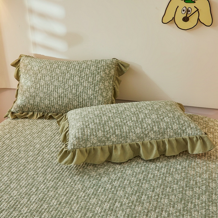 91家纺网 家纺一手货源 找家纺 （总）爱思凯家纺 2025新款花边-泡泡棉夹棉床笠