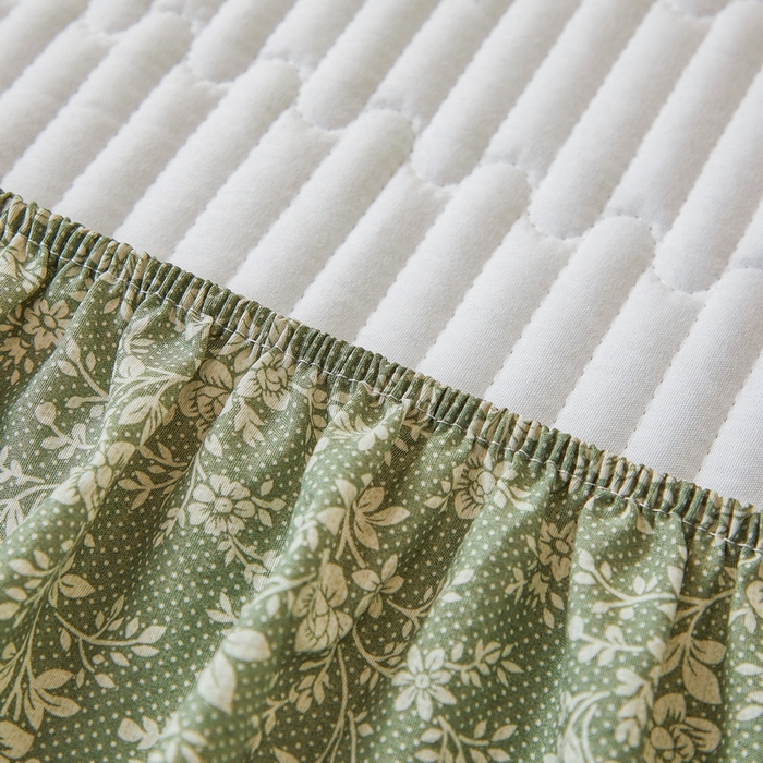 91家纺网 家纺一手货源 找家纺 （总）爱思凯家纺 2025新款花边-泡泡棉夹棉床笠