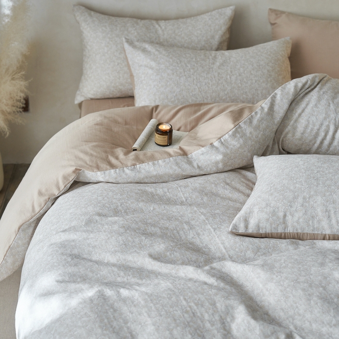 91家纺网 家纺一手货源 找家纺 千朵森 2025新款高品质ins风A类全棉纯棉双层纱四件套（泽塔斯） 泽塔斯-春日