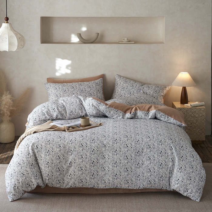 千朵森 2025新款高品质ins风A类全棉纯棉双层纱四件套（泽塔斯） 泽塔斯-铃兰