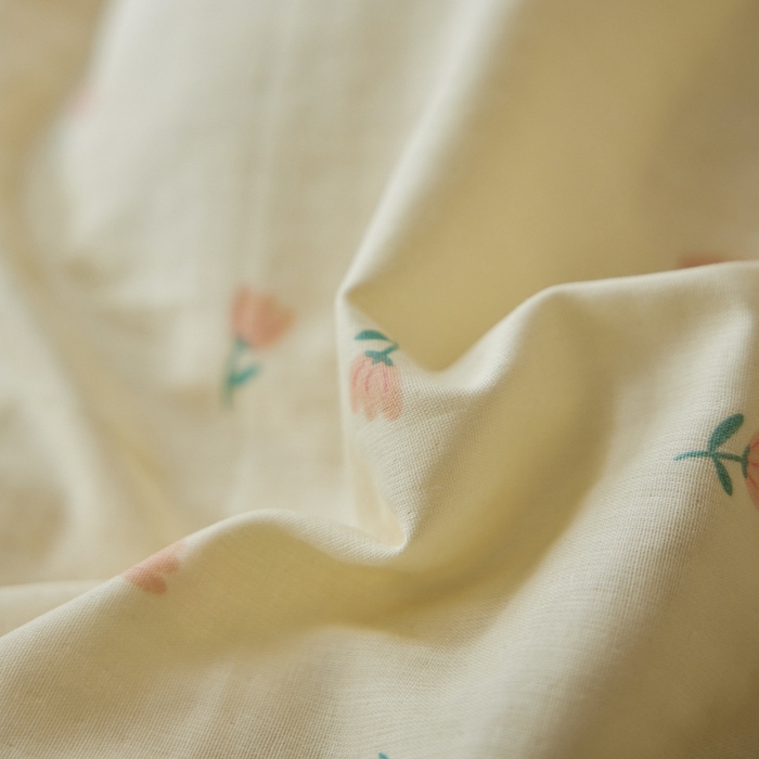 91家纺网 家纺一手货源 找家纺 千朵森 2025新款高品质ins风A类全棉纯棉双层纱四件套（泽塔斯） 泽塔斯-夕颜