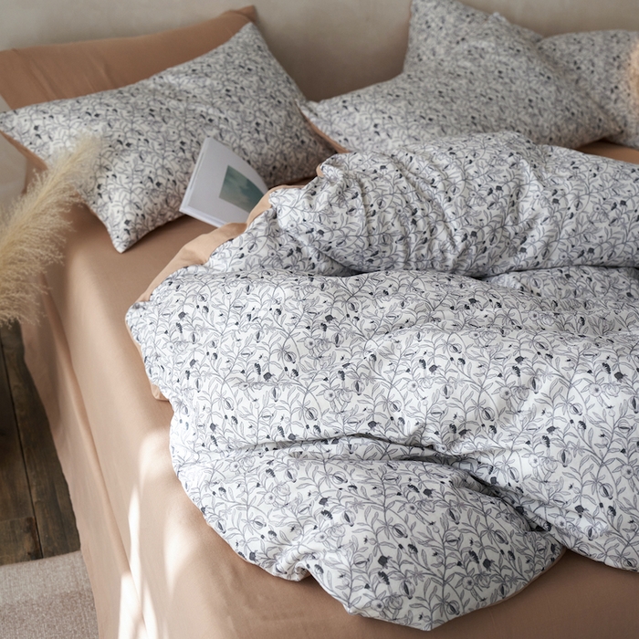 91家纺网 家纺一手货源 找家纺 千朵森 2025新款高品质ins风A类全棉纯棉双层纱四件套（泽塔斯） 泽塔斯-铃兰