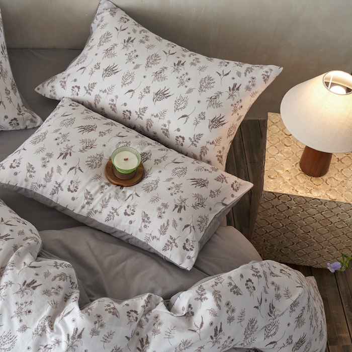 91家纺网 家纺一手货源 找家纺 千朵森 2025新款高品质ins风A类全棉纯棉双层纱四件套（泽塔斯） 泽塔斯-山野