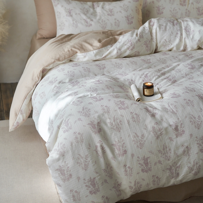 91家纺网 家纺一手货源 找家纺 千朵森 2025新款高品质ins风A类全棉纯棉双层纱四件套（泽塔斯） 泽塔斯-洛川