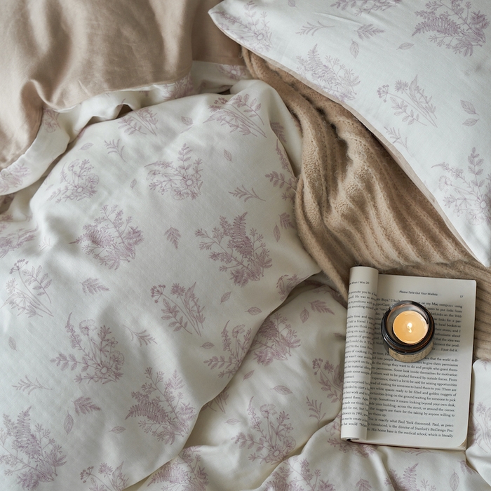 91家纺网 家纺一手货源 找家纺 千朵森 2025新款高品质ins风A类全棉纯棉双层纱四件套（泽塔斯） 泽塔斯-洛川