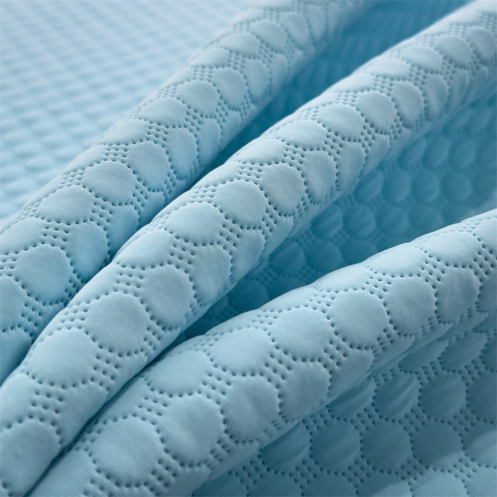 91家纺网 家纺一手货源 找家纺 乐家欣 2025新款凉豆豆床席款凉席席子 凉豆豆-清水蓝（床席款）