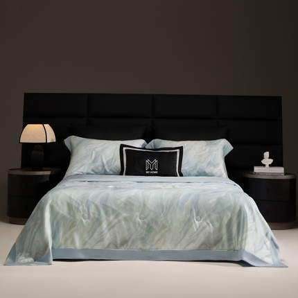 麦肯锡家居  2025新款60s数码印花夏被 星河-蓝