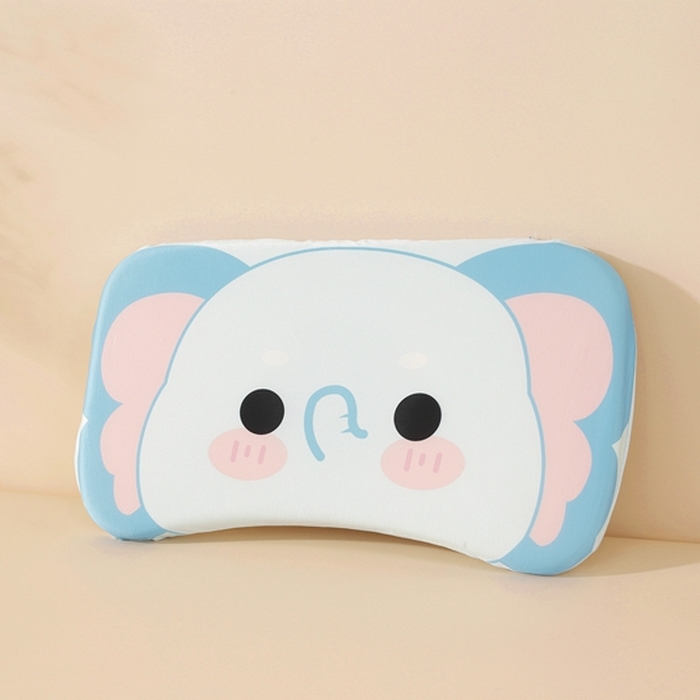 91家纺网 家纺一手货源 找家纺 温蔓2025新款冰感丝卡通印花婴童枕 长鼻小象25*45加内胆