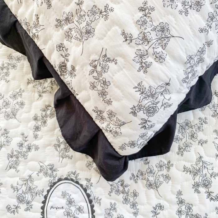 91家纺网 家纺一手货源 找家纺 佳品居 2025新款赫本风床盖四件套 赫本风-澜音花香