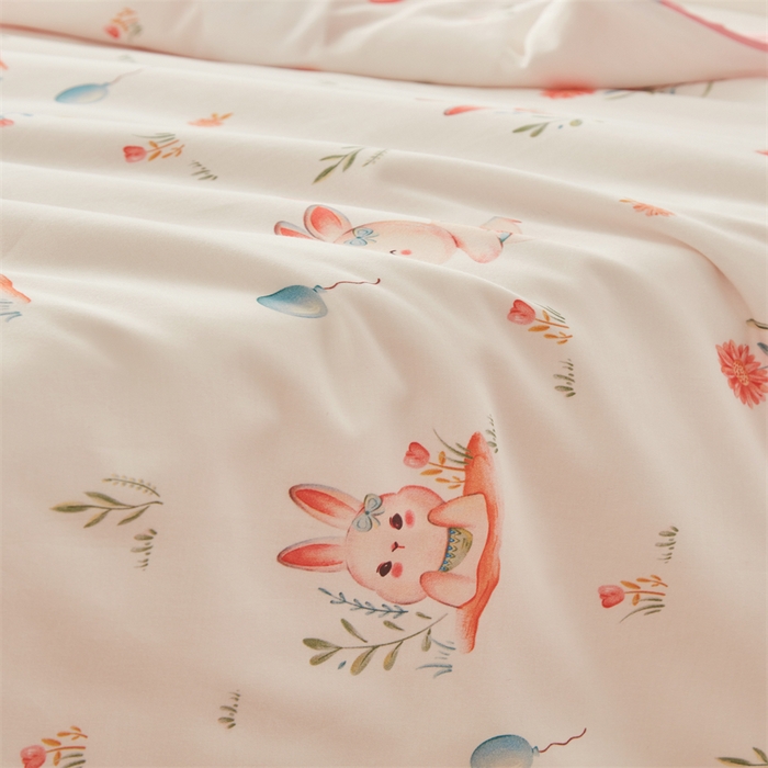 91家纺网 家纺一手货源 找家纺 艾佳宝贝 2025A类儿童全棉多功能单被套可拆式夏被四季被子 春日游玩