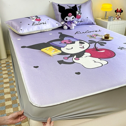 91家纺网 家纺一手货源 找家纺 （总）米帛2025新款大版三丽鸥乳胶凉席-床笠款