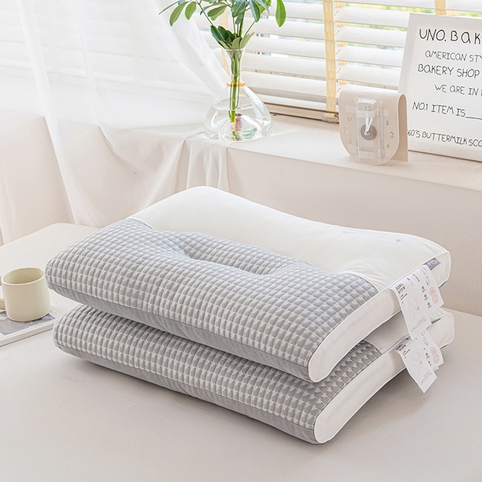 91家纺网 家纺一手货源 找家纺 大熊枕芯 2025新款安颈1号冰豆豆枕芯 安颈1号-灰