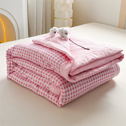 91家纺网 家纺一手货源 找家纺 （总）默忆 2025新款水洗棉新疆棉花夏被水洗棉夏凉被空调被棉花被