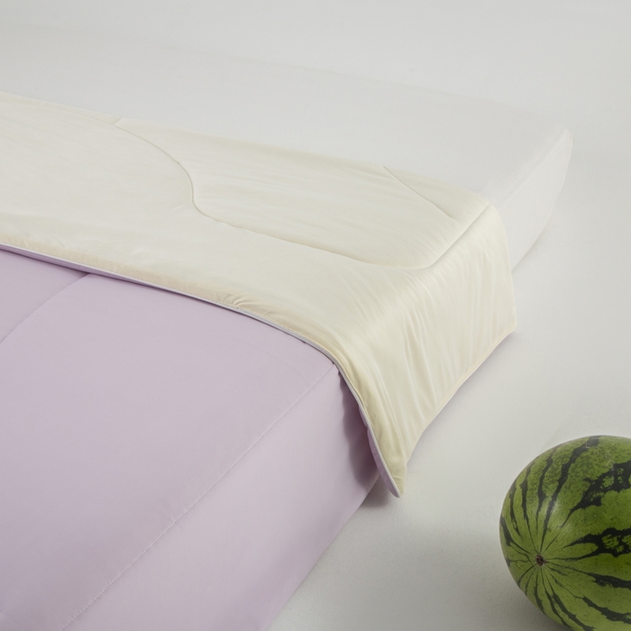 91家纺网 家纺一手货源 找家纺 佳居缘 2025新款锦氨冰川凉感冰菓裸感被 丁香紫