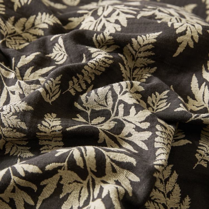 91家纺网 家纺一手货源 找家纺 2025新款全棉色织双层纱纽扣款四件套 扶苏-深咖