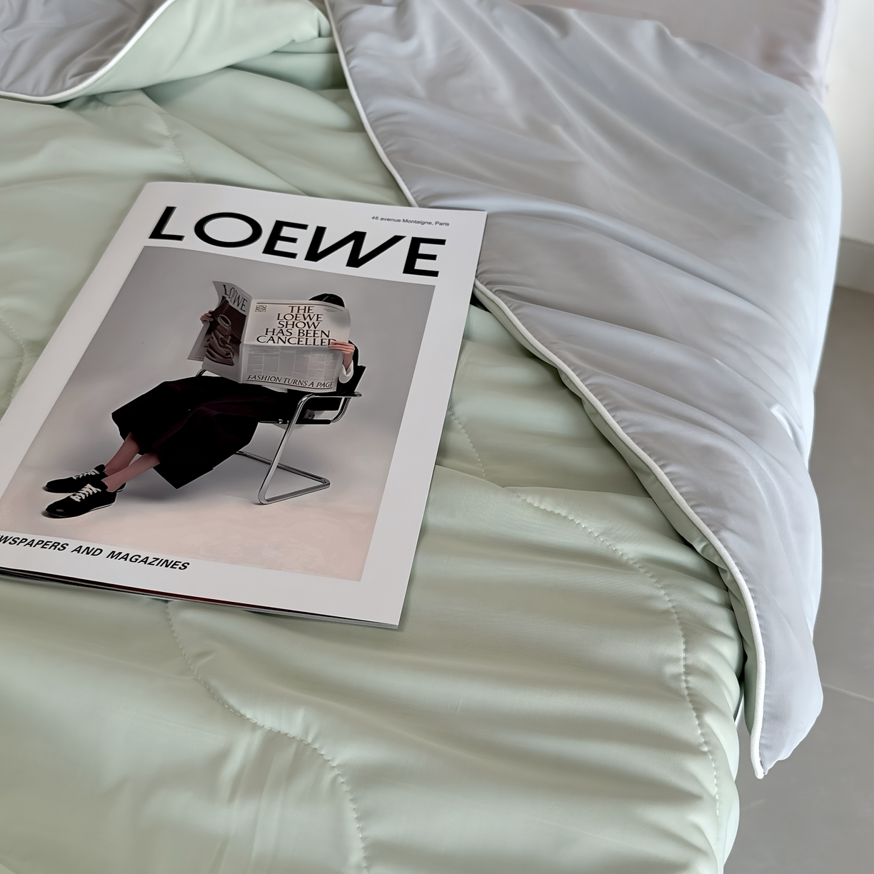 91家纺网 家纺一手货源 找家纺 兜米 2025夏季玻尿酸凉感冰皮被夏凉被空调被 海青拼灰色