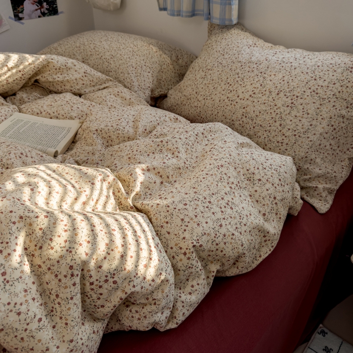 91家纺网 家纺一手货源 找家纺 塔塔家居  2025新款全棉纯棉双层纱被套单品单被套被套单件 满天星