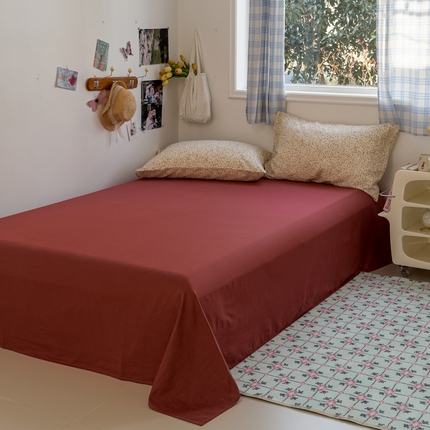 塔塔家居  2025新款全棉纯棉双层纱床单床笠单品 满天星