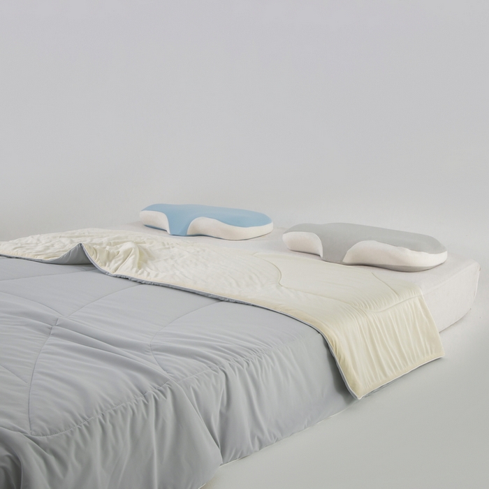 91家纺网 家纺一手货源 找家纺 佳居缘 2025新款锦氨冰川凉感冰菓裸感被 高级灰