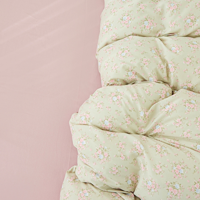 91家纺网 家纺一手货源 找家纺 蕾诺家纺 2025新款直播新款A类有氧提花云纱棉圆角吊边工艺四件套学生三件套 陌上花开