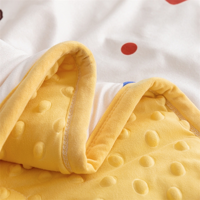 91家纺网 家纺一手货源 找家纺 （总）艾佳宝贝 2025新款A类豆豆针织儿童多功能盖毯安抚夏被-实拍