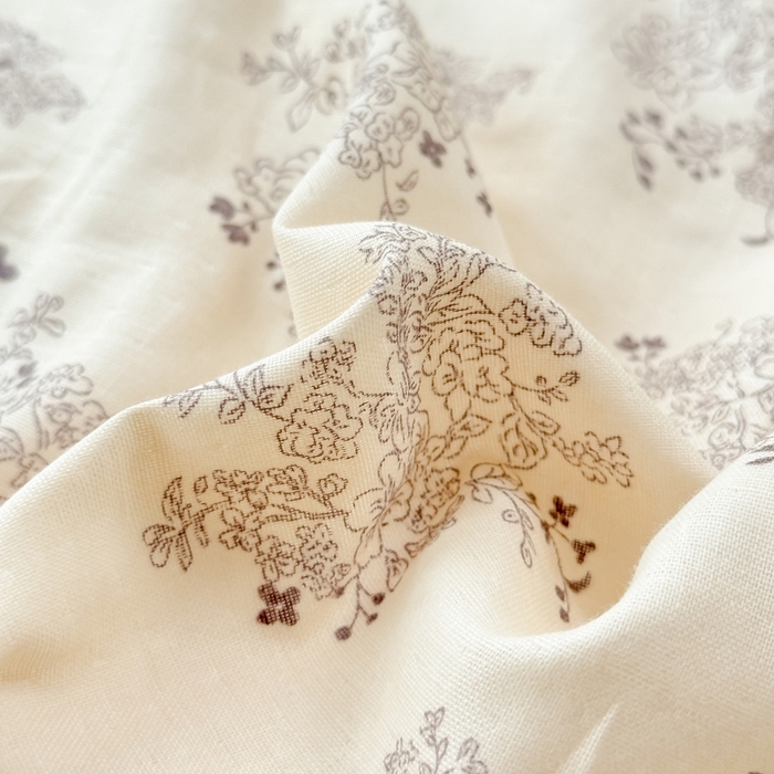 91家纺网 家纺一手货源 找家纺 晨晨家纺2025新款全棉双层花边双层纱四件套 雪莉-咖