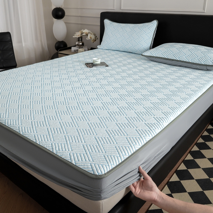 91家纺网 家纺一手货源 找家纺 （总）2025新款韩国外贸爆款加厚PE中分子凉感豆豆软席