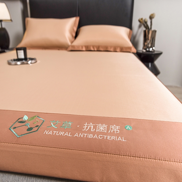 91家纺网 家纺一手货源 找家纺 （总）全季家居 2025新款5A加厚加密艾草碳光席冰丝席