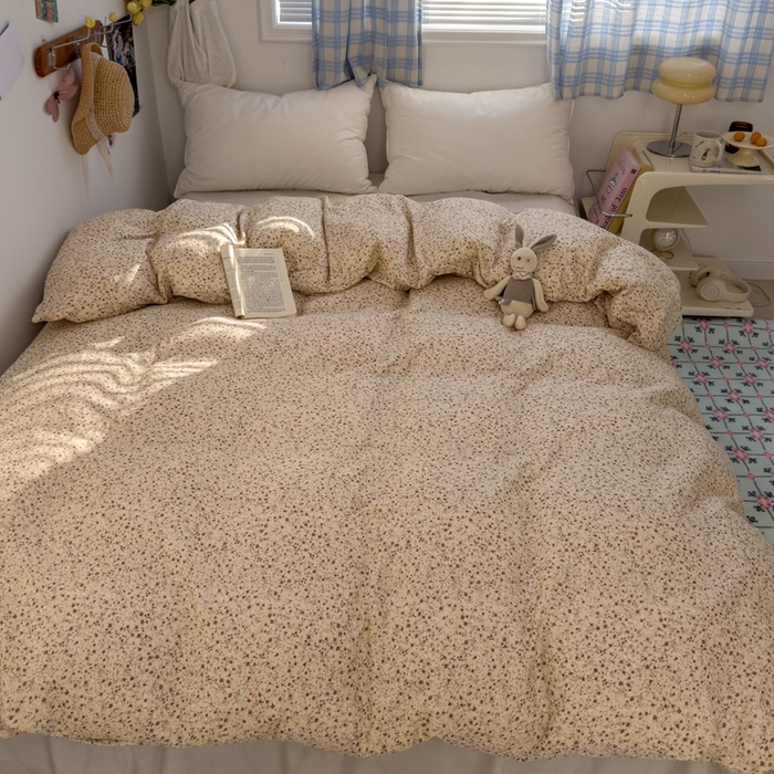 91家纺网 家纺一手货源 找家纺 塔塔家居  2025新款全棉纯棉双层纱被套单品单被套被套单件 满天星