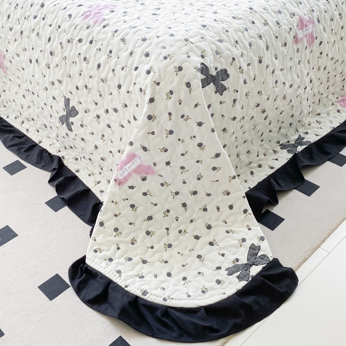 91家纺网 家纺一手货源 找家纺 佳品居 2025新款赫本风床盖四件套 赫本风-蝴蝶花