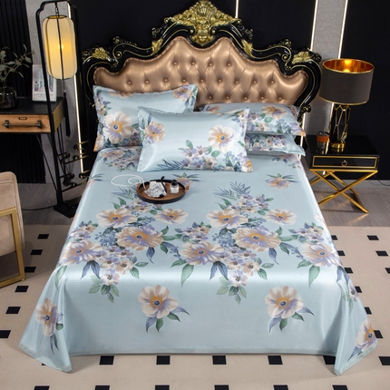 91家纺网 家纺一手货源 找家纺 （总）悦织湾家纺  2025新款印花斜纹冰丝席三件套