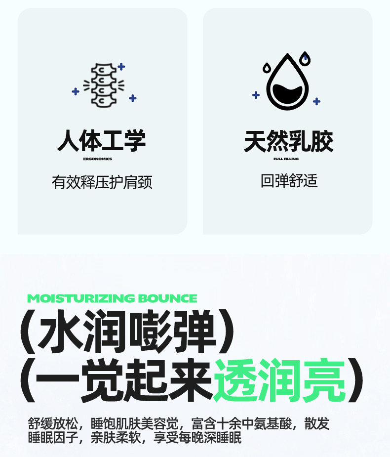 91家纺网 家纺一手货源 找家纺 麦肯锡家居  2025新款CLIMA COOL 二代水光雪花枕终版