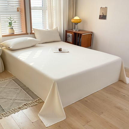 耀悦家纺 2025新款A类人字纹提花水洗棉单品系列-单床单 人字纹-象牙白