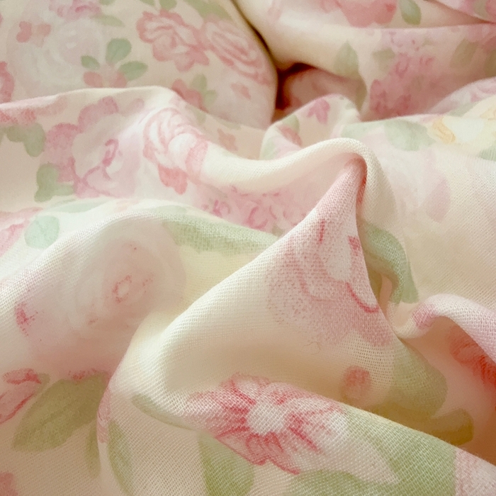 91家纺网 家纺一手货源 找家纺 于果 2025新款全棉双层纱花边款 欧若拉