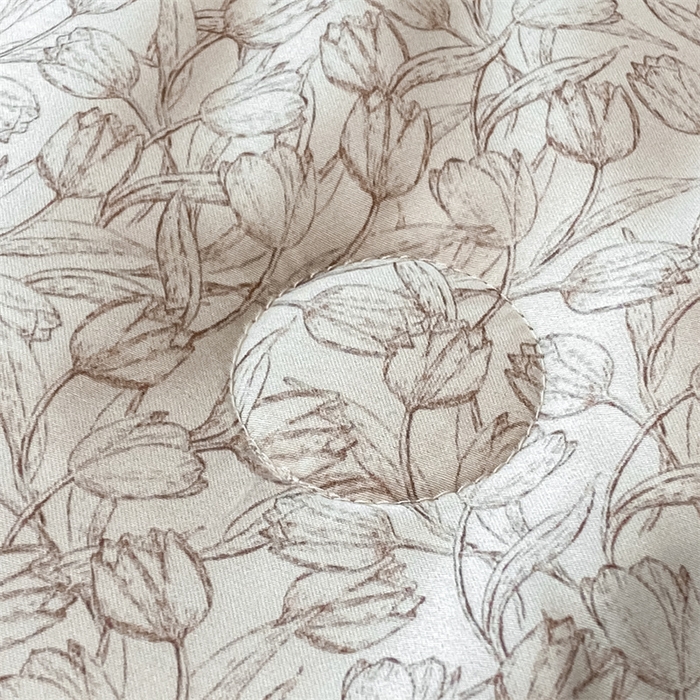 91家纺网 家纺一手货源 找家纺 本制 2025新款水洗真丝印花夏被夏凉被空调被 暮色织语+摩卡棕