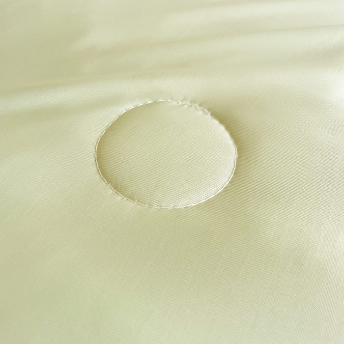 91家纺网 家纺一手货源 找家纺 2025新款加厚乳胶床笠款经典纯色夏被套件 饼干花-果绿